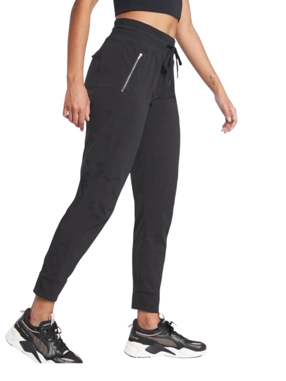 Athleta Black Trekkie North Joggers NWT 16